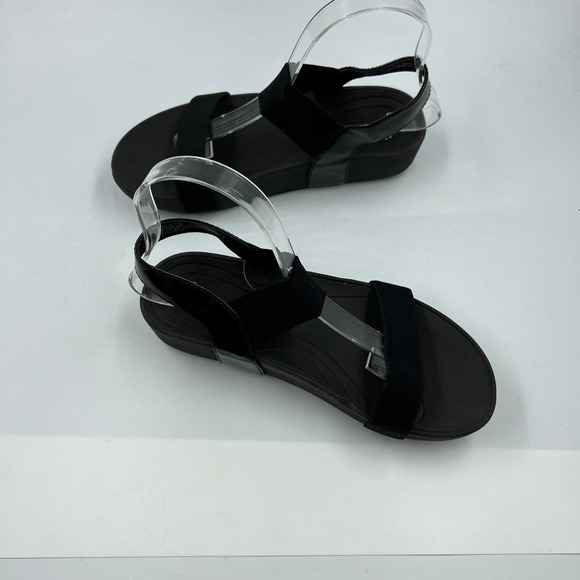 Bare Trap Gazelle Black Open Toe Sling Back Slip On Sandals Women's 7 M - Picture 6 of 10